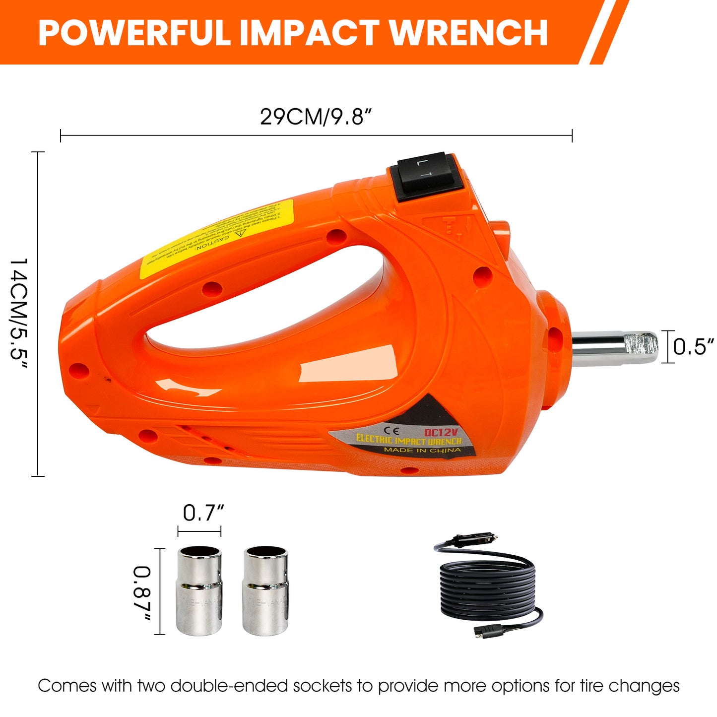 Electric Vehicle Jack Kit 11023 Lb Hydraulic Jack Lifter With Electric Impact Wrench, For SUV, MPV Sedan, Chrome Plated Vanadium Steel - Unusable Platform - Weifel-Temu
