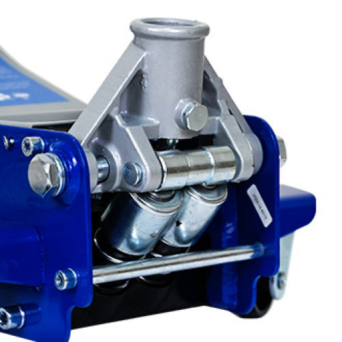 Low-Position Steel Vehicle Floor-mounted Hydraulic Jack With Dual-piston Quick-lift Pump, 3-Ton 6,600 Lb Capacity.