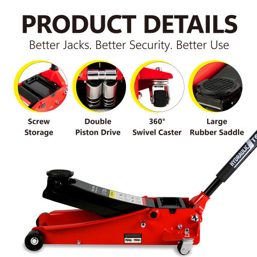 Floor Jacks, 3.5 Ton Low Profile Floor Jacks Unavailable Platforms- Welfel , Temu