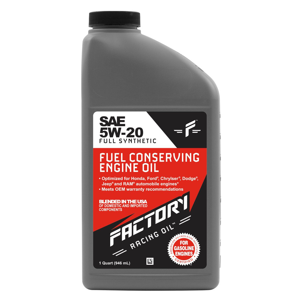 Factory Racing Parts Deluxe Oil Change Kit for Ford Edge 3.5L, Lincoln Continental 3.7L, MKX 3.7L, MKZ 3.7L 5W-20 Full Synthetic - 6 Quarts-1
