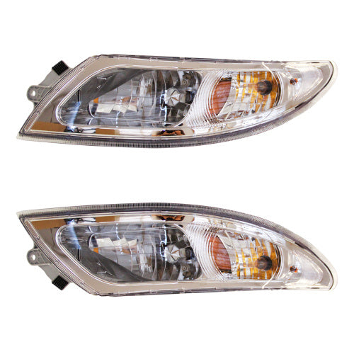 Headlights Assembly Fit For International Durastar 4200 4300 4400 4900 Truck, 2002-2018 International 4300 Pair Driver Left Side And Passenger Right Side